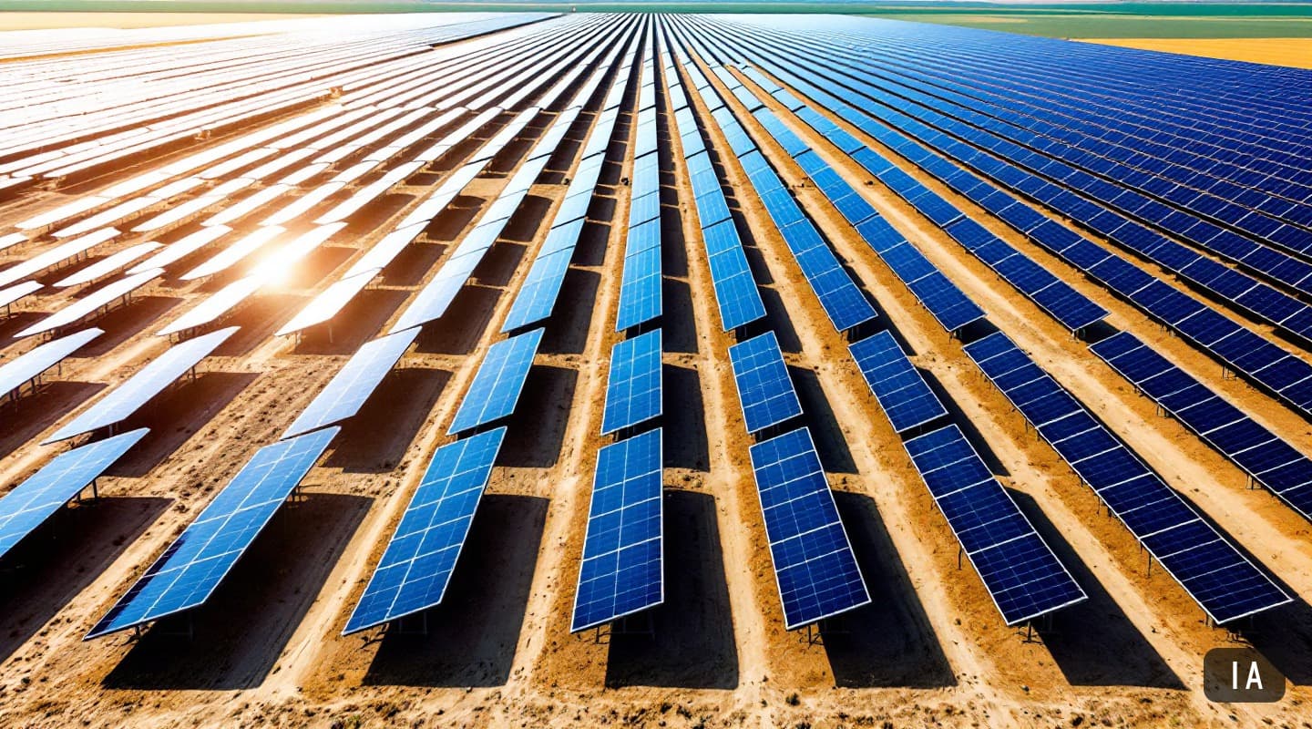 Illustration générée par IA pour : Sungrow livre 147 GW d'onduleurs par an et realise 46,6% de son chiffre d'affaires hors…