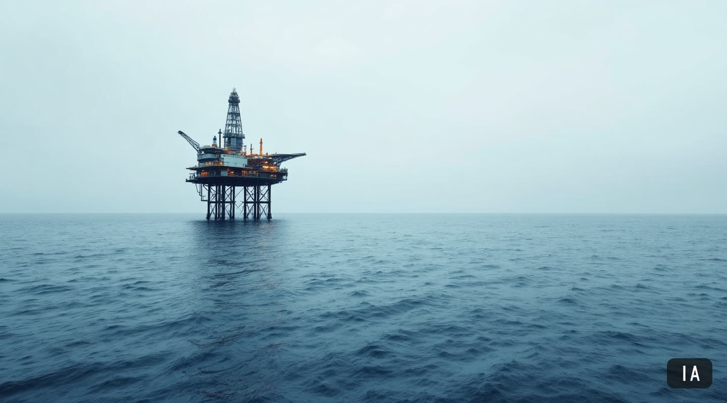 Illustration générée par IA pour : Petrobras confirme du pétrole à 2 886 mètres dans la Marge Équatoriale après dix mois de…