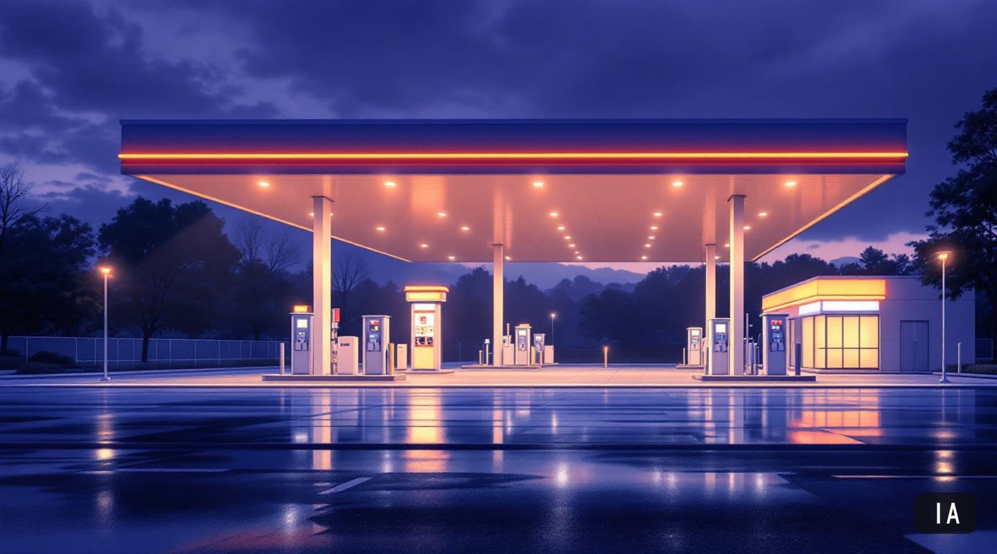 Illustration générée par IA pour : Toyota, BMW, Bosch et Repsol testent en Espagne une essence 100% renouvelable conforme à…