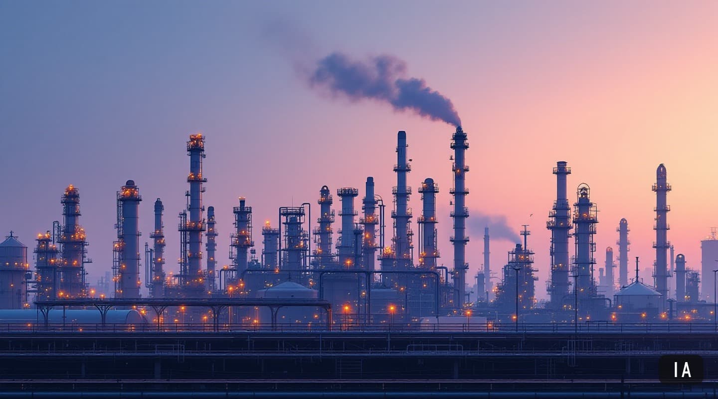 Illustration générée par IA pour : ExxonMobil et Chevron doublent et quintuplent leurs bénéfices sur un trimestre de…