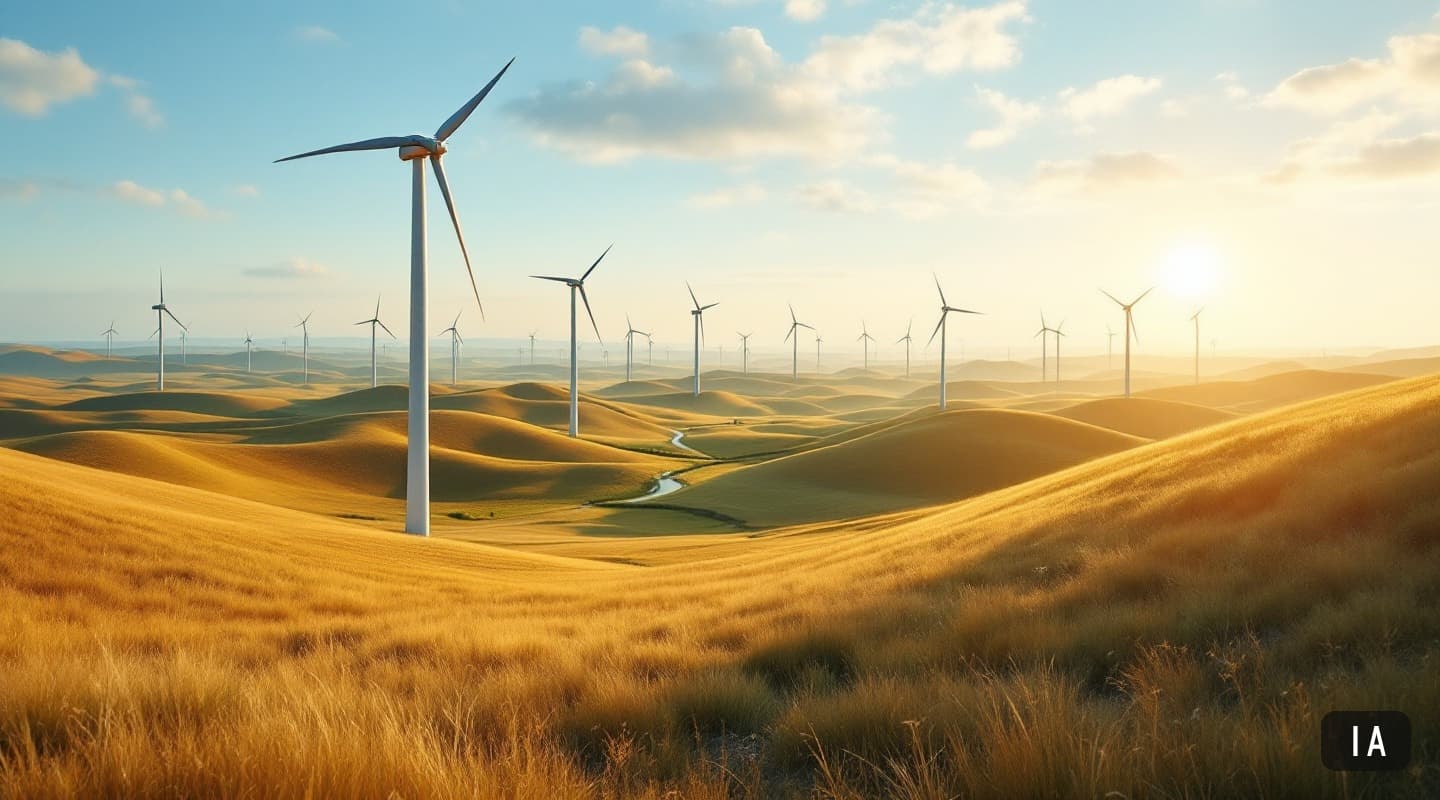 Illustration générée par IA pour : Vestas dégage 446 millions d'euros de résultat opérationnel au deuxième trimestre