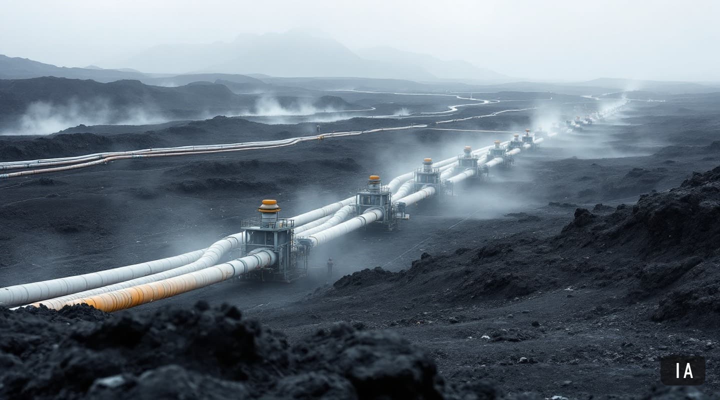 Illustration générée par IA pour : Sinopec affiche 1,44 mille milliards de yuans de revenus et pousse hydrogène et géothermie