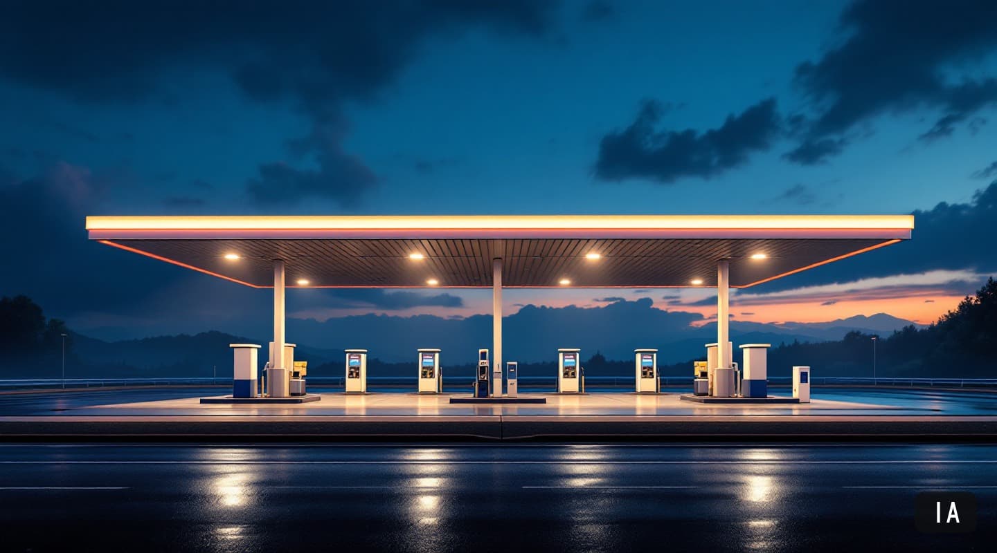Illustration générée par IA pour : Repsol garantit 10 centimes par litre aux transporteurs et independants en septembre