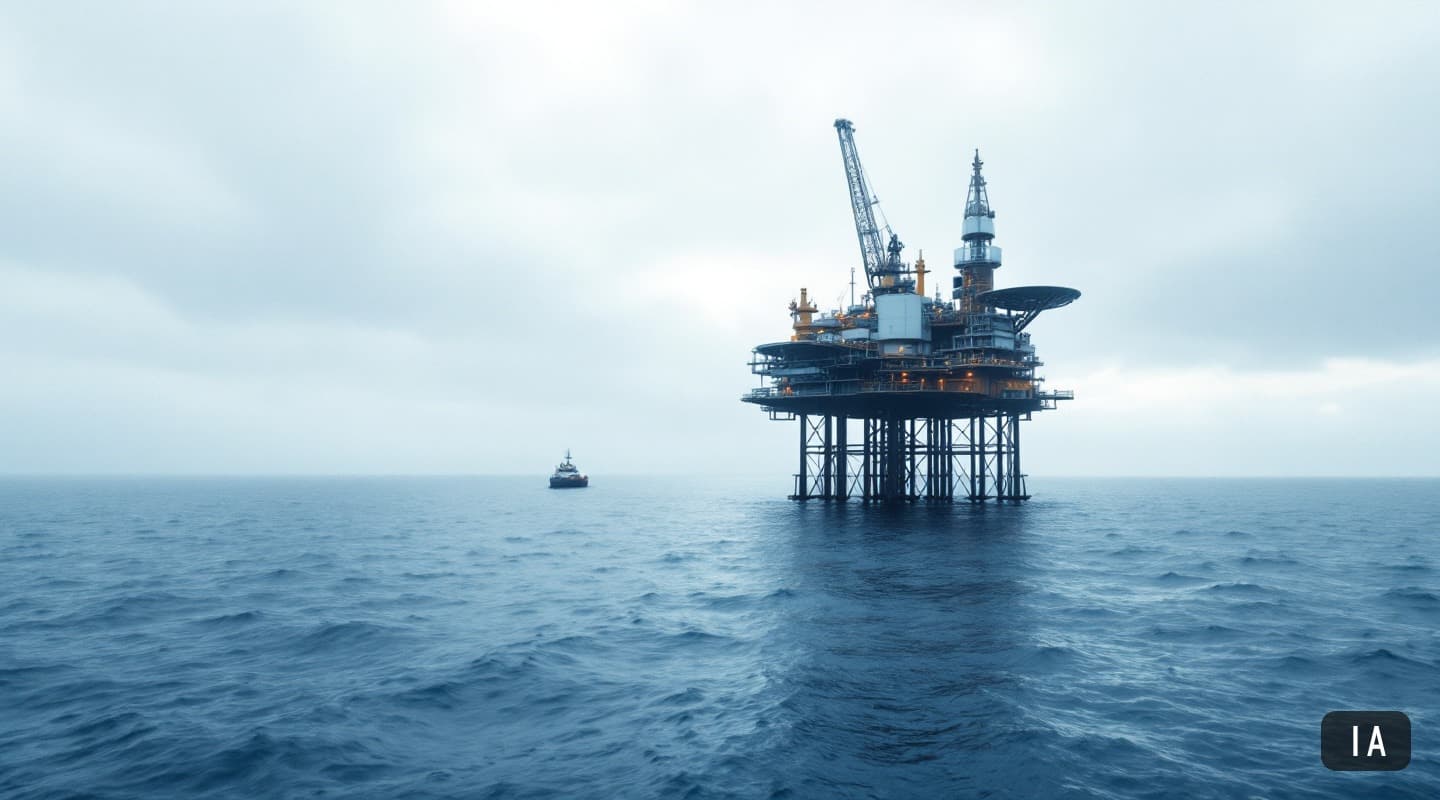 Illustration générée par IA pour : L'Angola teste son premier réservoir de gaz non associé avec 41 millions de pieds cubes…