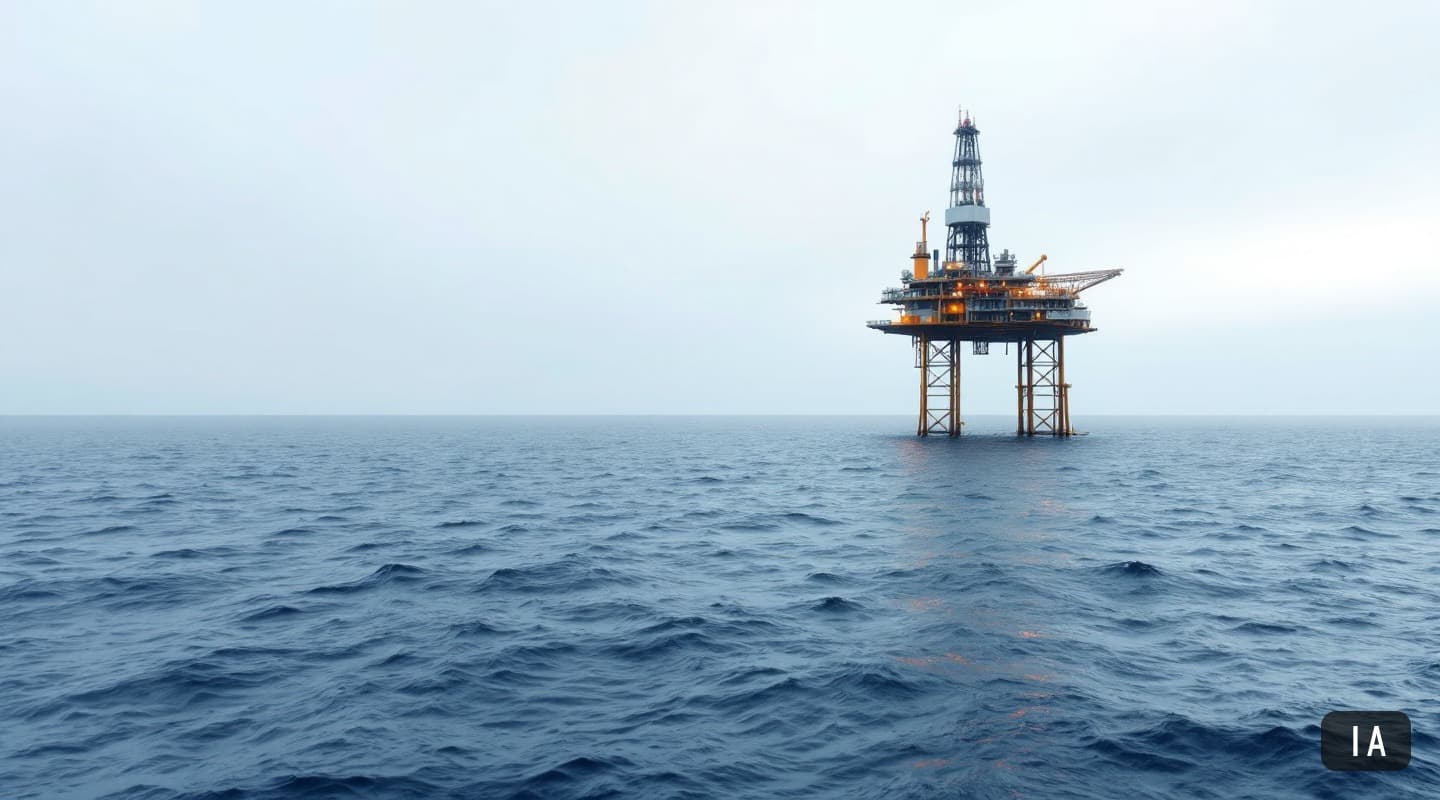 Illustration générée par IA pour : Petrobras confirme du pétrole au puits Morpho, à 175 km des côtes de l'Amapá