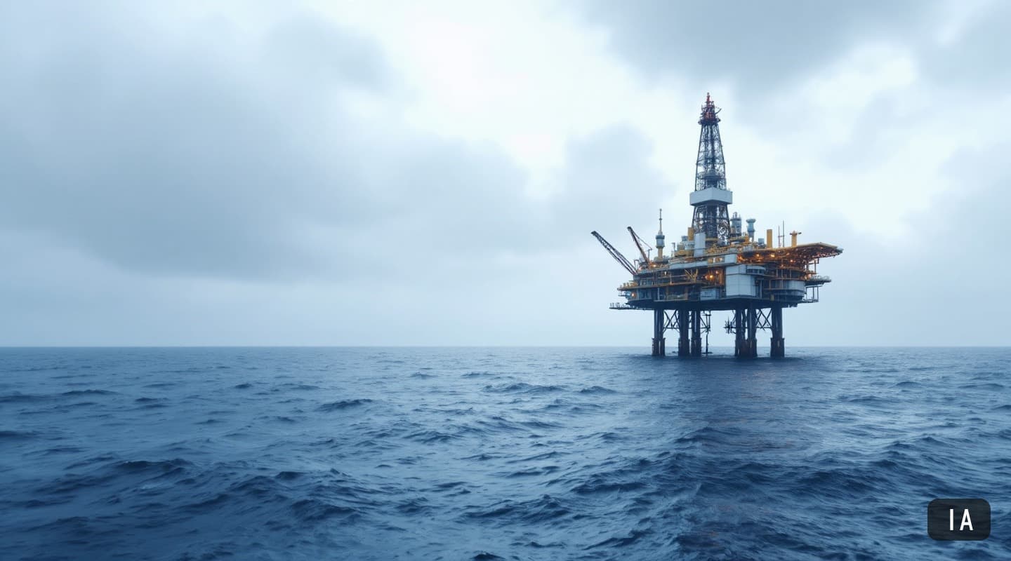 Illustration générée par IA pour : Petrobras trouve des hydrocarbures dans un bloc de la Foz do Amazonas acquis en 2013