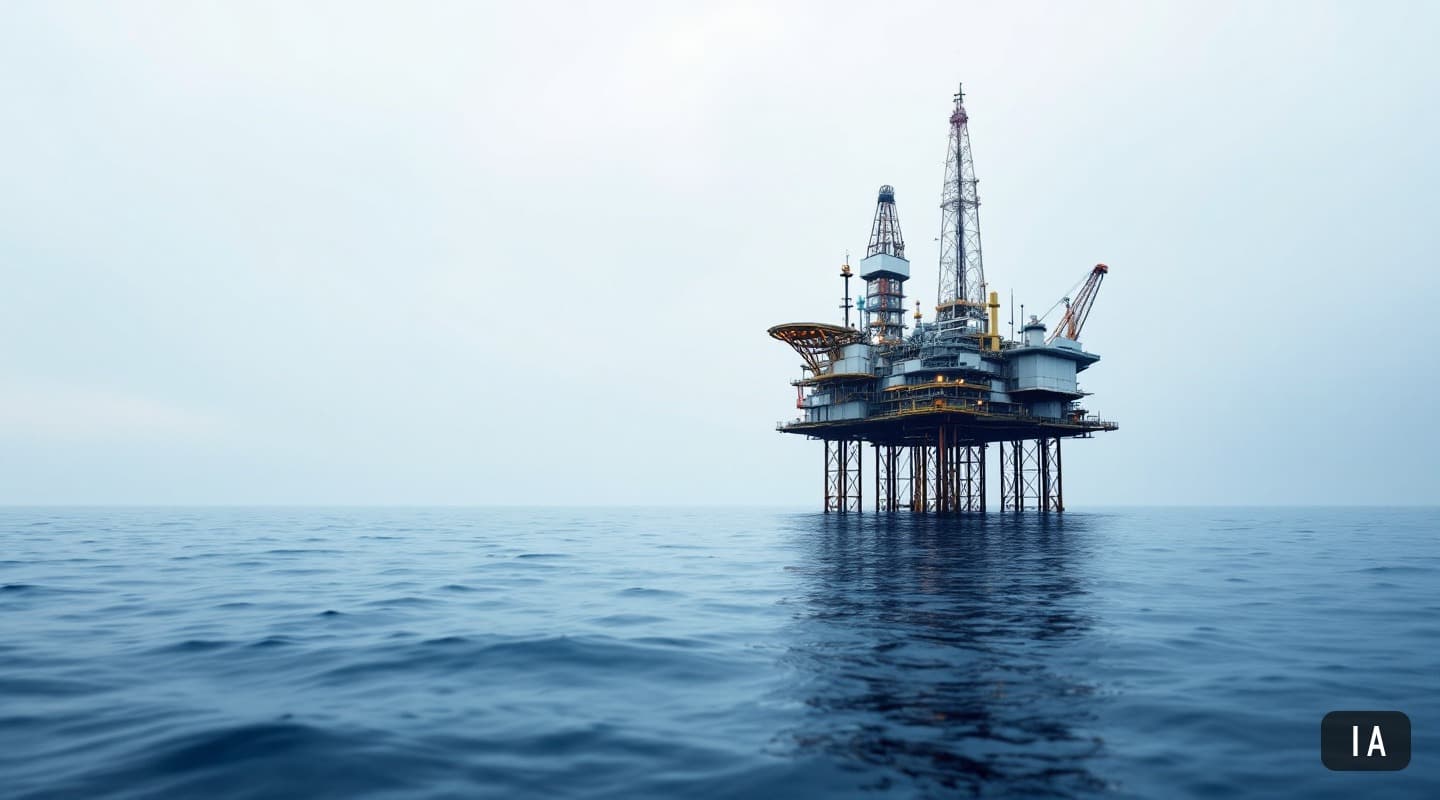 Illustration générée par IA pour : Petrobras porte ses exportations de brut et de dérivés de 40,8% vers l'Europe et l'Inde