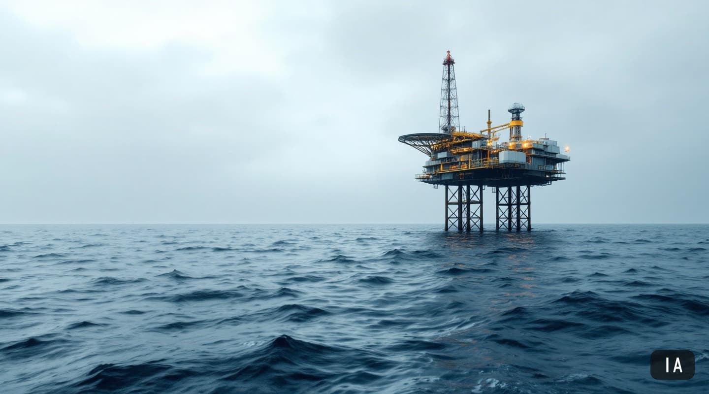 Illustration générée par IA pour : Kosmos Energy: 71 400 barils par jour et plus de 400 millions USD de dette nette effacés…