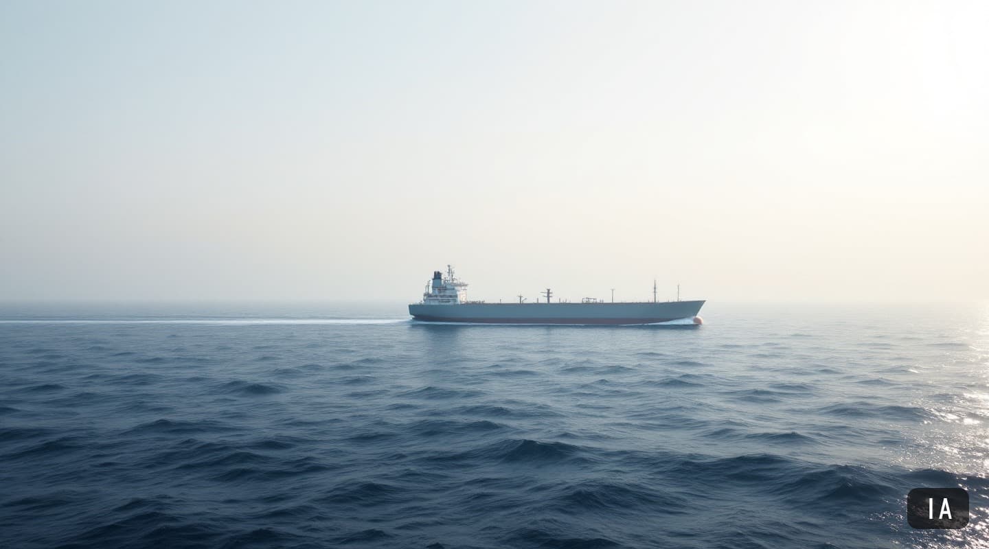 Illustration générée par IA pour : Le VLCC Pertamina Pride franchit Ormuz avec 2 millions de barils après quatre mois…
