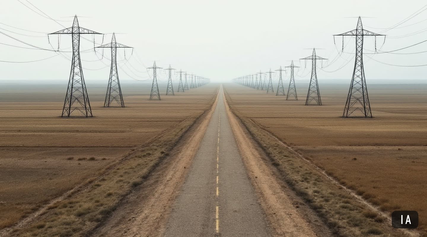 Illustration générée par IA pour : China Southern Power Grid a engagé 89,262 milliards CNY en six mois sur 2400 chantiers…