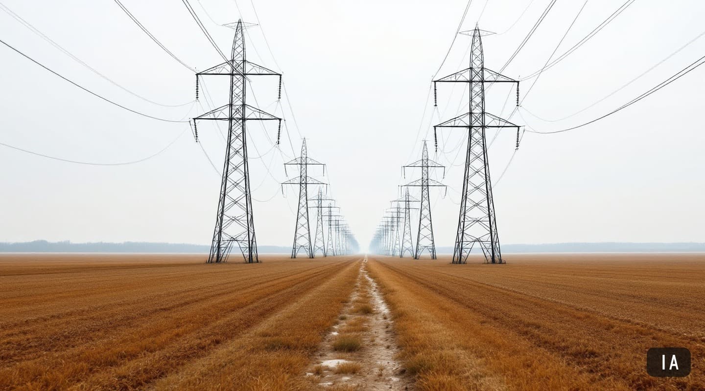 Illustration générée par IA pour : Accès à l'électricité: la RDC vise 62 % en 2030, sous les 89,1 % déjà atteints par le…