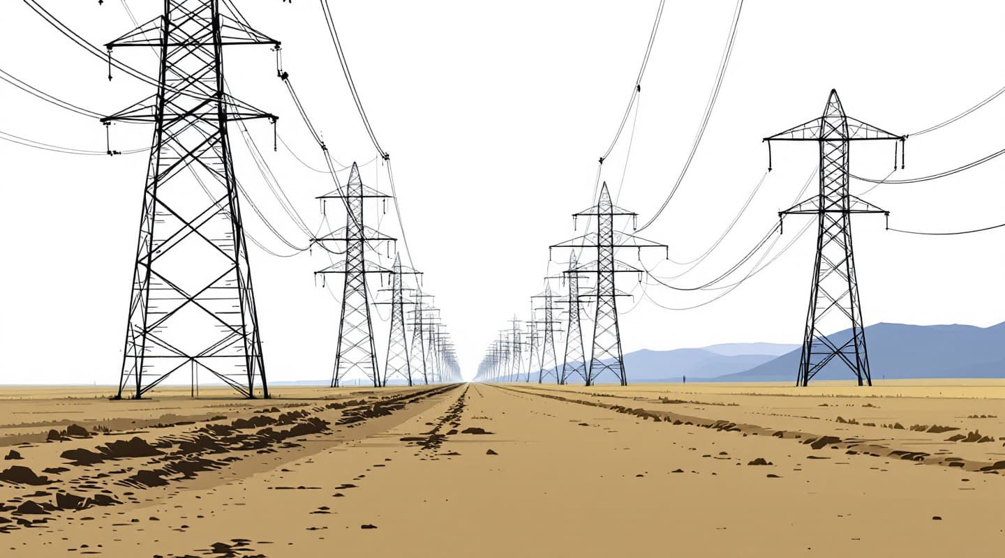 Illustration générée par IA pour : Un rapport de planification de réseau généré en dix minutes par le modèle sectoriel de…