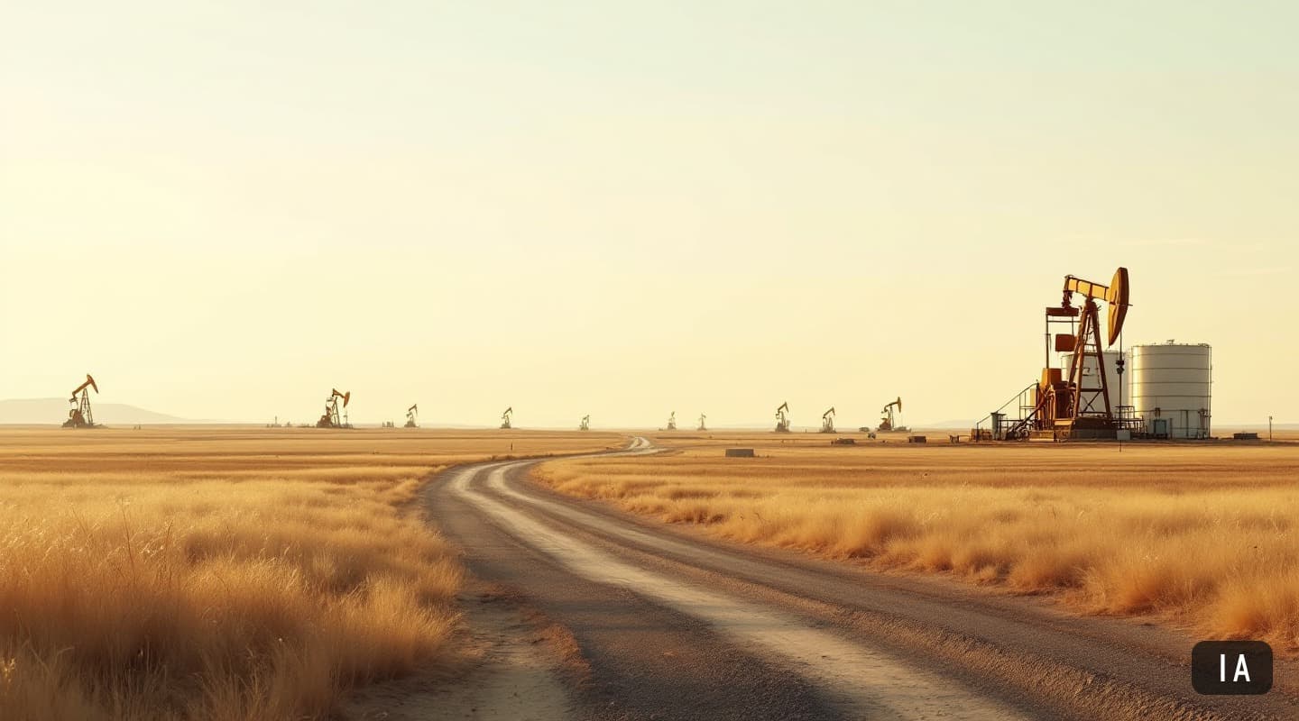 Illustration générée par IA pour : ConocoPhillips voit son bénéfice net ajusté passer de 1,8 à 4 milliards USD
