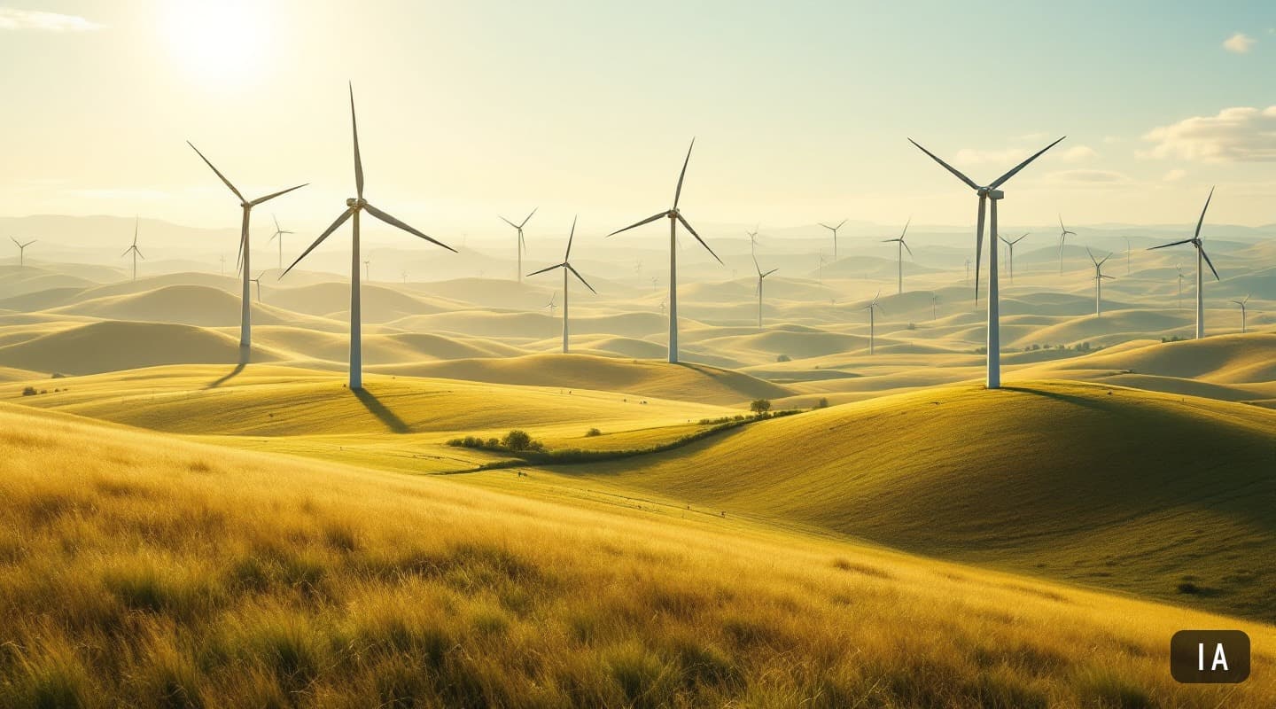 Illustration générée par IA pour : Vestas porte sa marge EBIT de 1,4% à 9,4% en un an